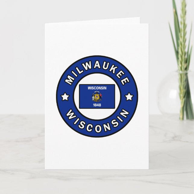 Carte Milwaukee Wisconsin (Devant)