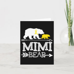 Carte Mimi Bear Chilhood Cancer Awareness Mimi Of A War