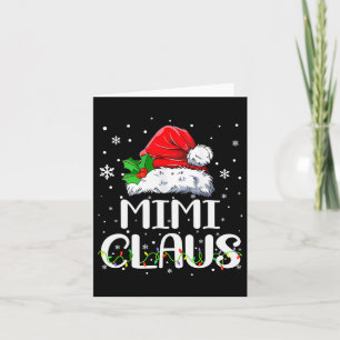 Carte Mimi Claus Pajama de Noël Famille Correspondant No