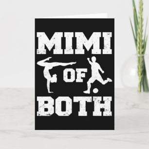 Carte Mimi de gymnastique et de football Gymnaste Sport