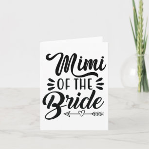 Carte Mimi De La Mariée Mariée Famille Grand-pa Bac