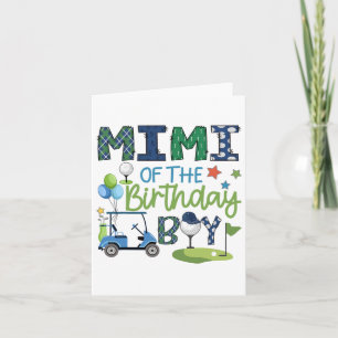 Carte Mimi De L'Anniversaire Garçon Trou Dans Un Sport D