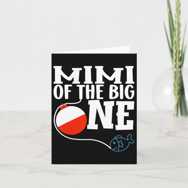 Carte Mimi Du Big One Fishing Boy Premier Anniversaire O (Devant)