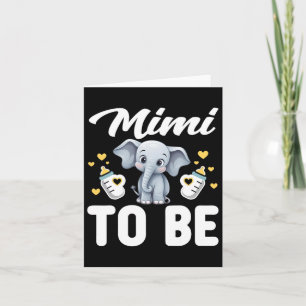 Carte Mimi Pour être éléphant bébé maman maman maman mam