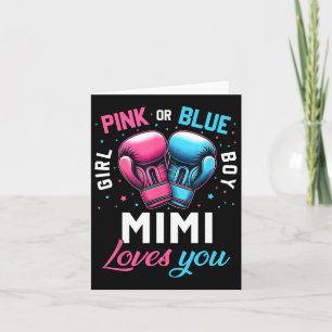 Carte Mimi Rose Ou Bleu Vous Aime Boxer Genre Révéler B