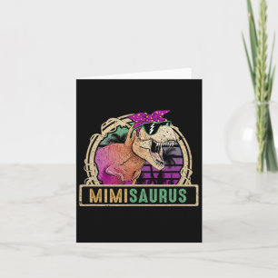Carte Mimi Saurus Mimisaurus T Rex Dinosaure Famille à a