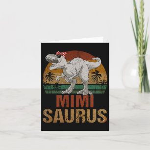 Carte Mimisaurus T Rex Dinosaure Mimi Saurus Fête des Mè