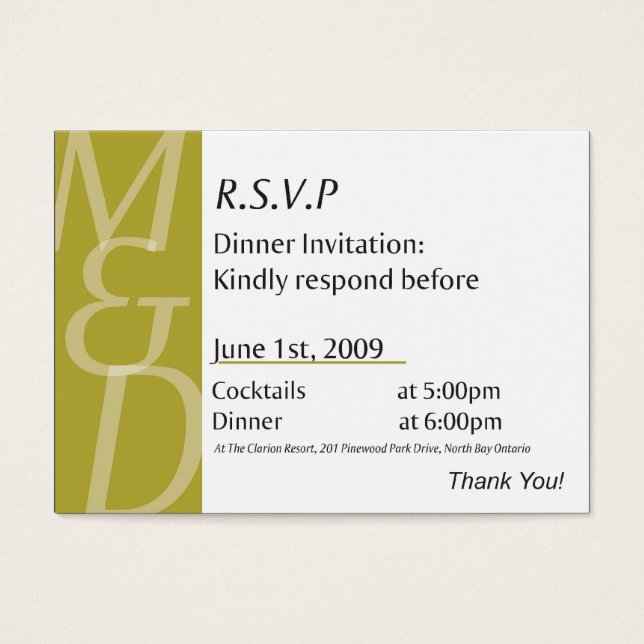 Carte Mindy's Dinner (Devant)