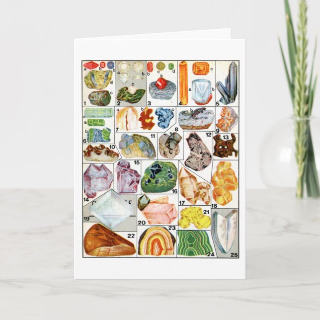 Carte Minerais (Devant)