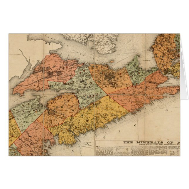 Carte minérale de l'église de la Nouvelle-Écosse (Devant horizontal)