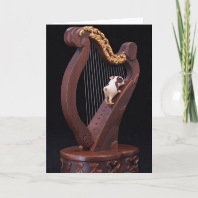 Carte Mini Explorer Harp Greeting Card (Devant)
