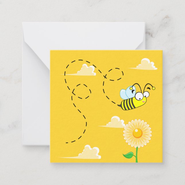 Carte Mini Merci Bumble Bee (Devant)