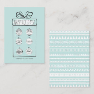 Carte Mini Note de Noël