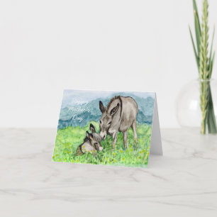 Carte Miniature Donkey's Day