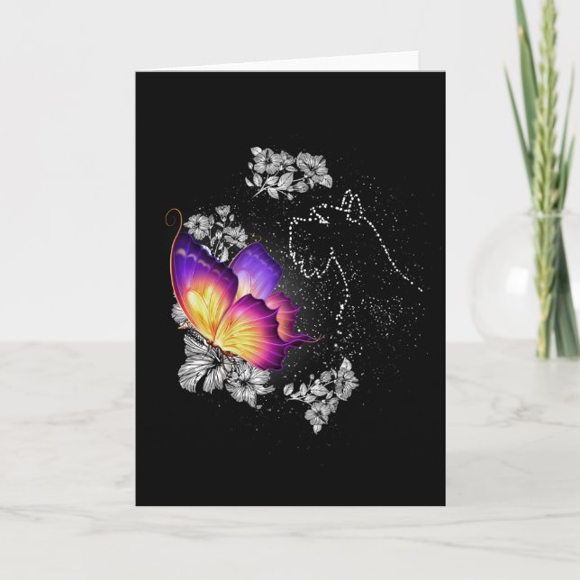 Carte Miniature Schnauzer Chien Au Paradis Chien Mémoria (Devant)