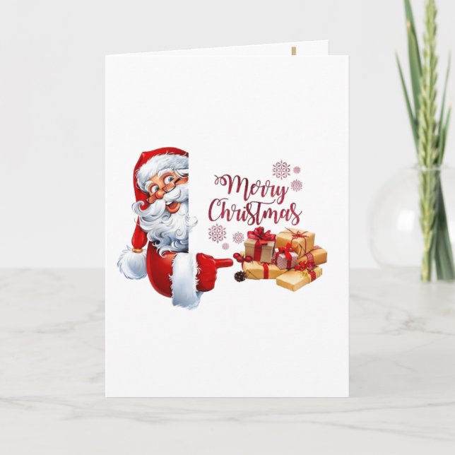 Carte Minimal Golden Christmas Tree Card | Elegant Holid (Devant)