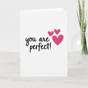 Carte minimale C'est parfait Coeurs
