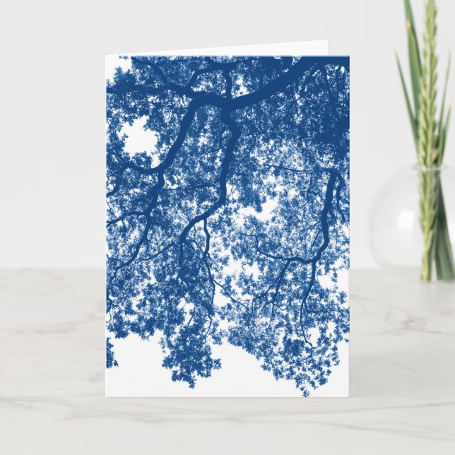 Carte Minimalisme forêt bois arbre bain de forêt (Devant)