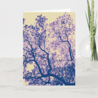Carte Minimalisme forêt boisée arbre calme serein