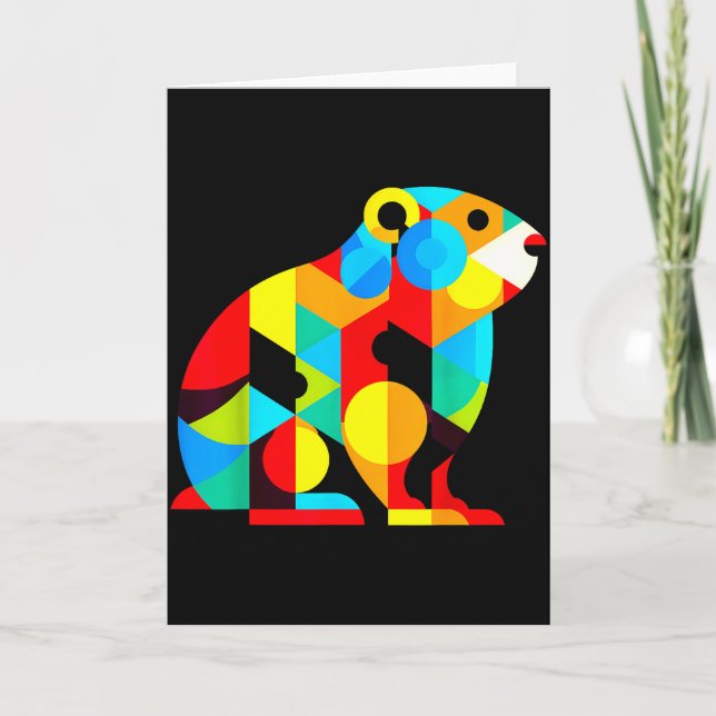 Carte Minimalisme Géométrique Illustration Moderne de la (Devant)
