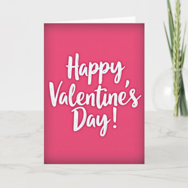 Carte Minimalist Matte Valentines Card (Devant)