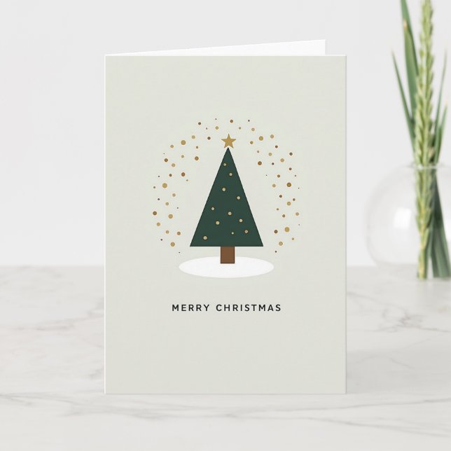 Carte Minimalist Merry Christmas Card (Devant)