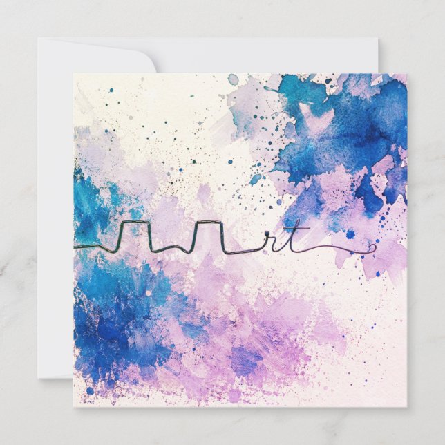 Carte Minimalist RT Design | Inhalotherapy Inspired (Devant)