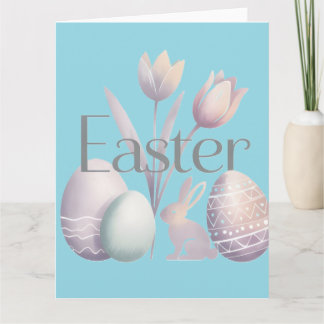 Carte Minimalist Watercolor Easter Typographic Design
