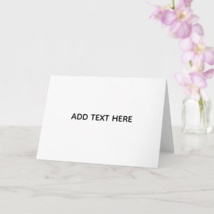 Carte Minimaliste Blanc Élégant pour Toutes les Occasion