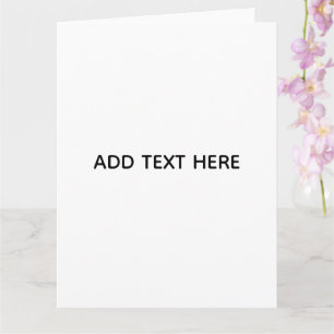 Carte Minimaliste Blanc Élégant pour Toutes les Occasion