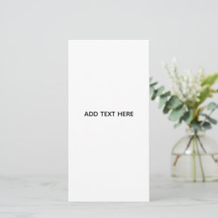 Carte Minimaliste Blanc Élégant pour Toutes les Occasion