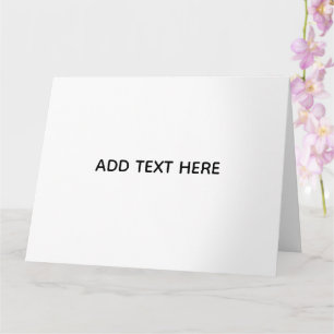Carte Minimaliste Blanc Élégant pour Toutes les Occasion