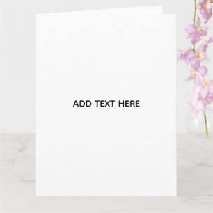 Carte Minimaliste Blanc Élégant pour Toutes les Occasion