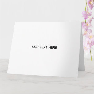 Carte Minimaliste Blanc Élégant pour Toutes les Occasion
