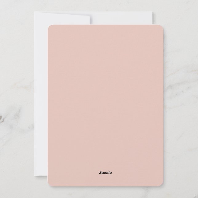 Carte minimaliste de gâteau d'anniversaire - Éléga (Dos)