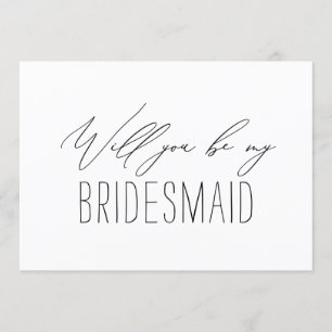 Carte minimaliste de proposition de mariage de