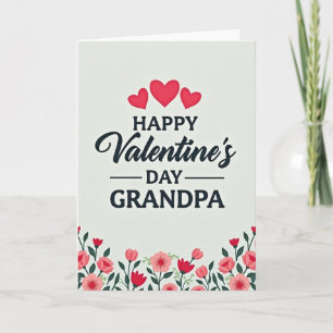 Carte minimaliste et sincère pour grand-père
