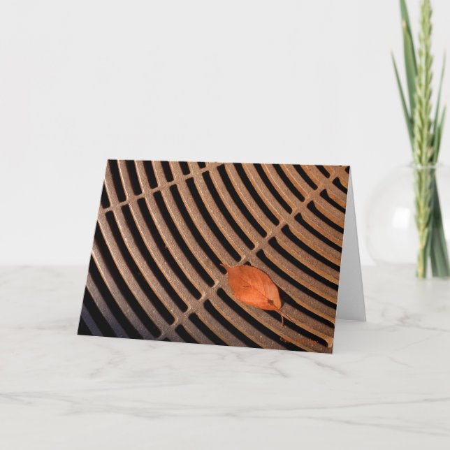 Carte Minimaliste feuille (Devant)