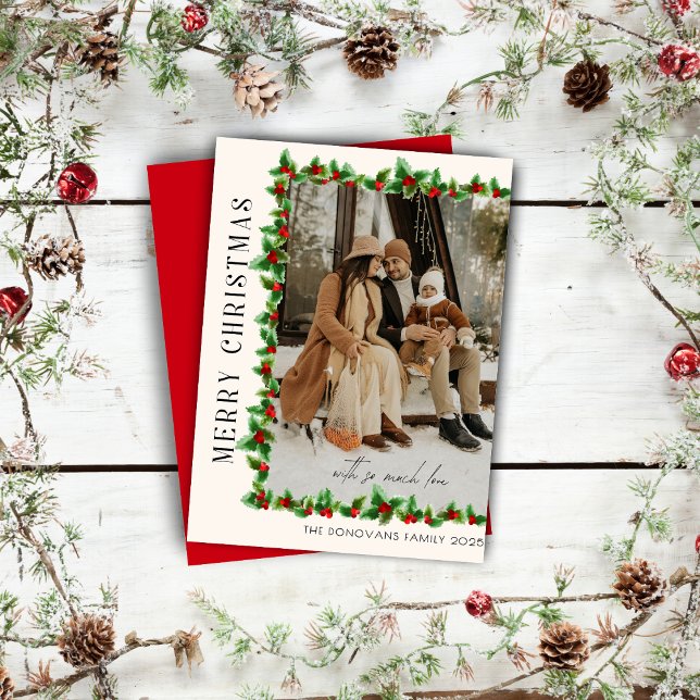 Carte minimaliste Joyeux Noël photo (Créateur téléchargé)