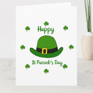 Carte Minimaliste Joyeux Saint-Patrick Mignon 