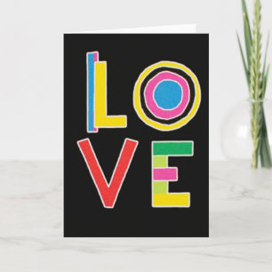 Carte Minimaliste Love Circles
