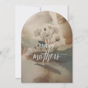 Carte minimaliste pour la fête des mères