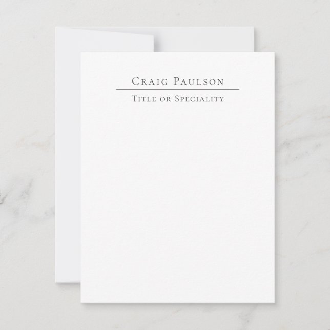 Carte minimaliste professionnelle attrayante (Devant)
