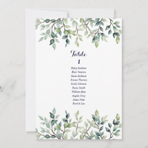 Carte minimaliste simple mariage feuille