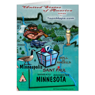 Carte Minnesota USA