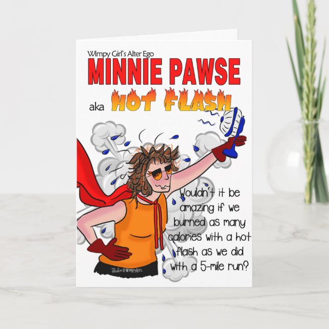 Carte Minnie Pawse - Journée mondiale de la ménopause (Devant)