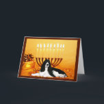 Carte Minorah Espaniel Chanukah Springer anglais<br><div class="desc">Se souvenir de sa famille et de ses amis pendant la saison de Chanukah est un merveilleux moyen de rester en contact avec les gens qui vous aiment et qui vous tiennent à coeur. J'ai créé ces cartes de chien Chanukah avec amour et attention et je suis sûr que quiconque...</div>