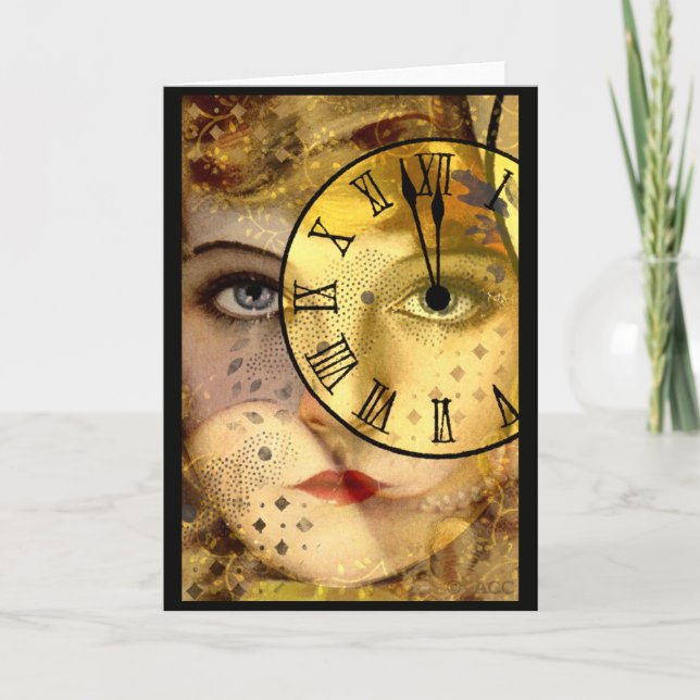 Carte Minuit du Nouvel An (Devant)