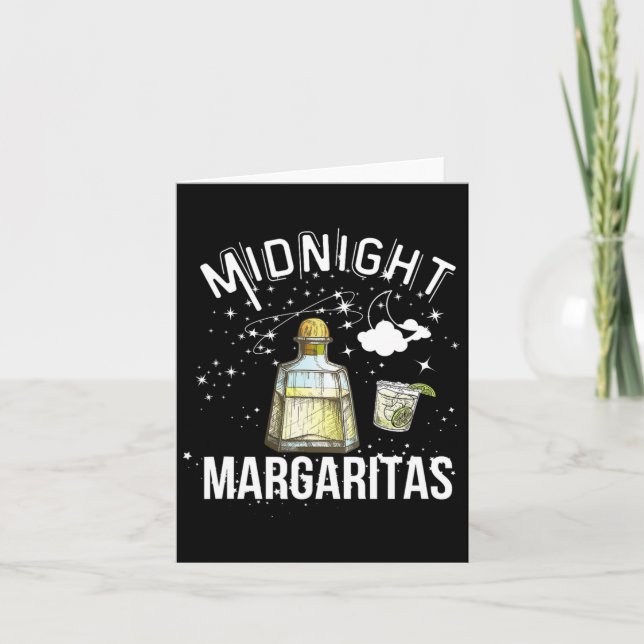 Carte Minuit Margaritas Fête Pour Halloween Witte Cute (Devant)