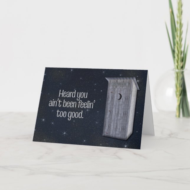 Carte Minuit Outhouse Funky Se Bien (Devant)